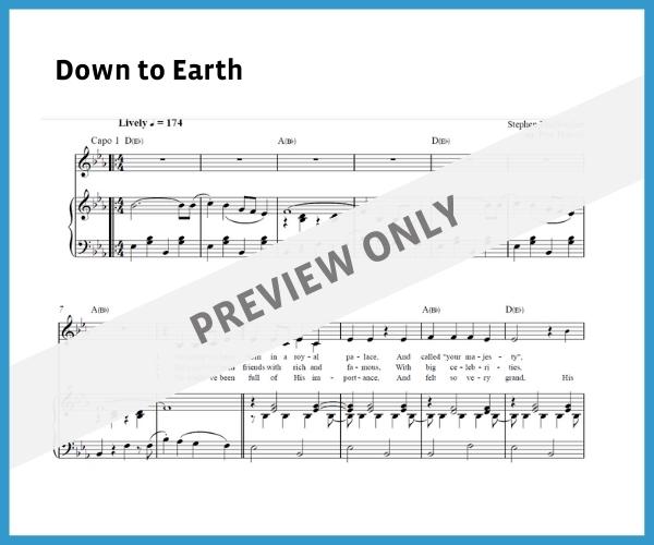 Down to Earth (Sheet Music)