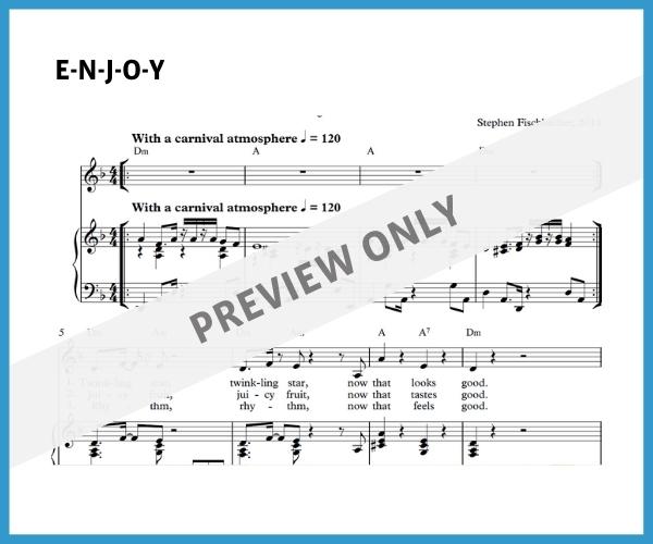 E-N-J-O-Y (Sheet Music)