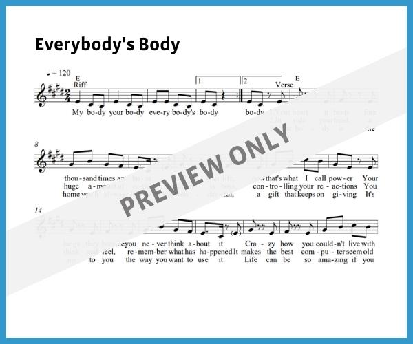 Everybody's Body (Sheet Music)