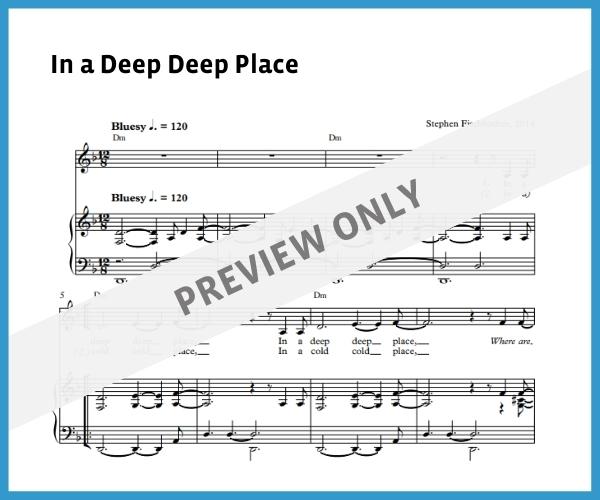 In a Deep Deep Place (Sheet Music)