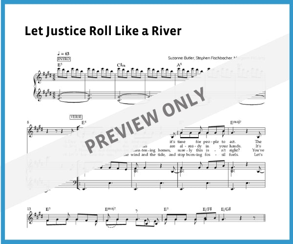 Let Justice Roll Like a River (Sheet Music)