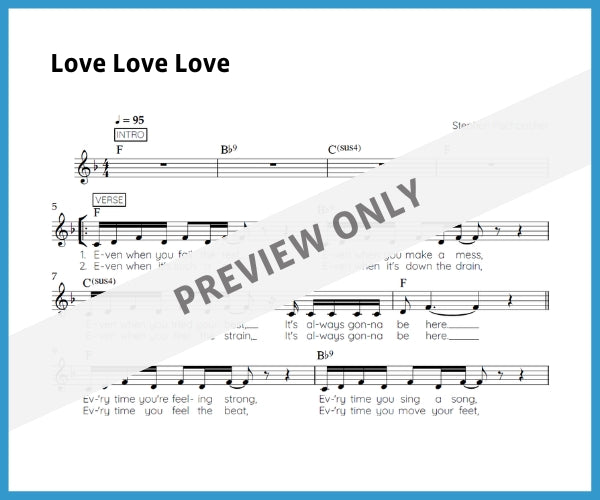 Love Love Love (Sheet Music)