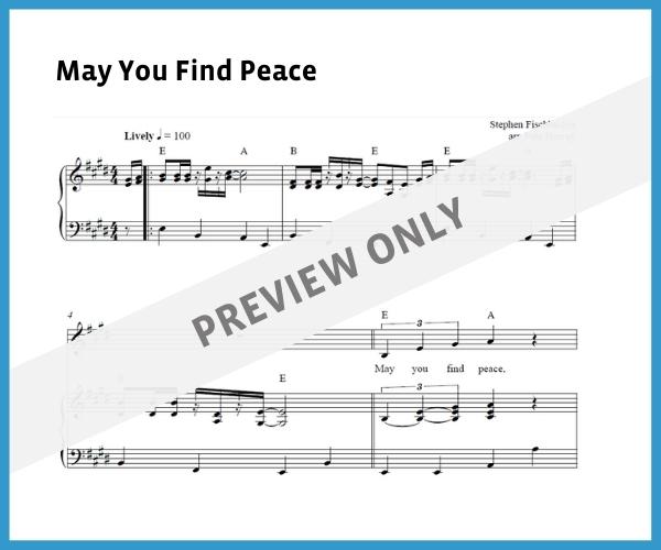 May You Find Peace (Sheet Music)