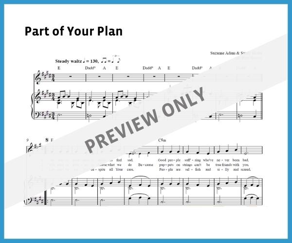 Part of Your Plan (Sheet Music)
