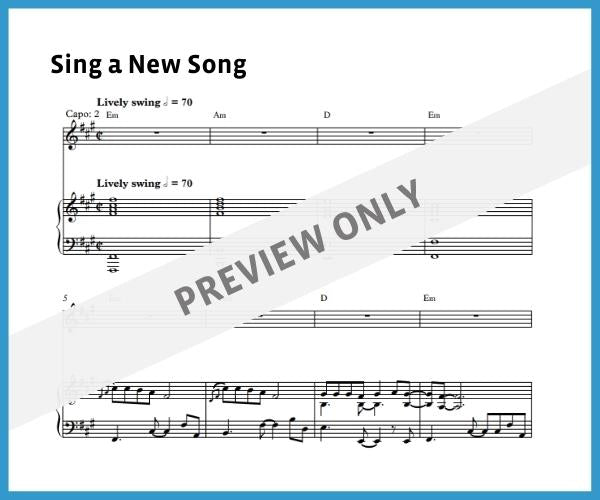 Sing a New Song (Sheet Music)