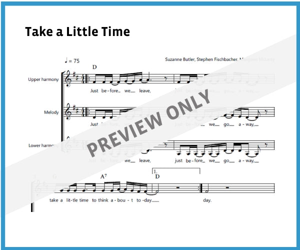 Take a Little Time (Sheet Music)