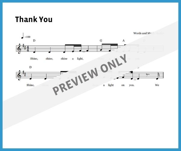 Thank You (Sheet Music)