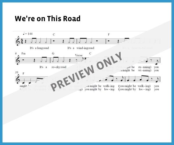We're on This Road (Sheet Music)