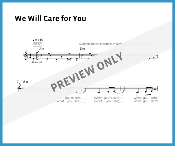 We Will Care for You (Sheet Music)