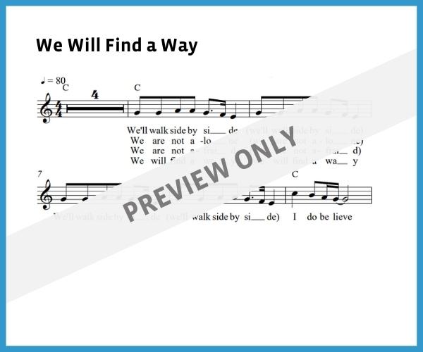 We Will Find a Way (Sheet Music)
