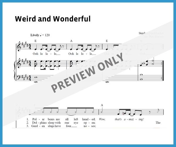 Weird and Wonderful (Sheet Music)