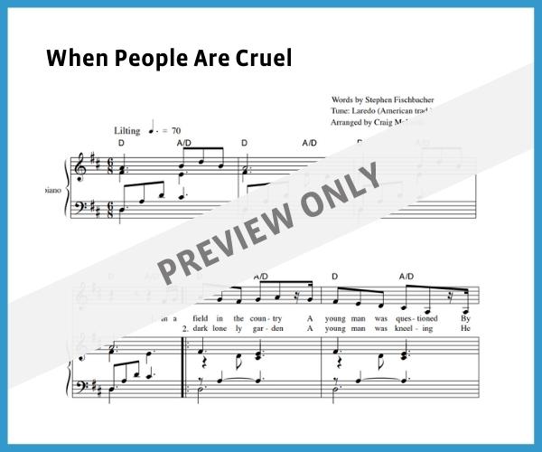 When People Are Cruel (Sheet Music)