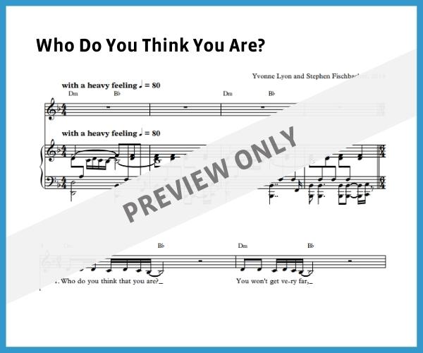 Who Do You Think You Are? (Sheet Music)