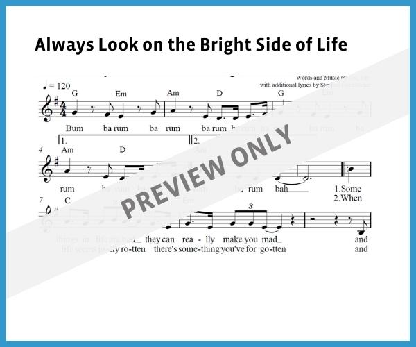 Always Look on the Bright Side of Life (Sheet Music)