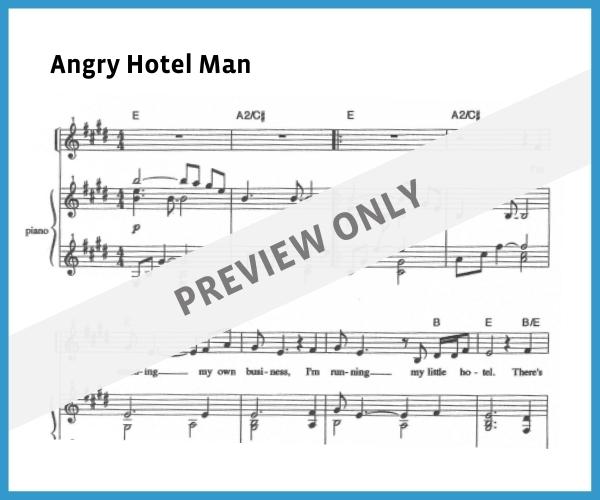 Angry Hotel Man (Sheet Music)
