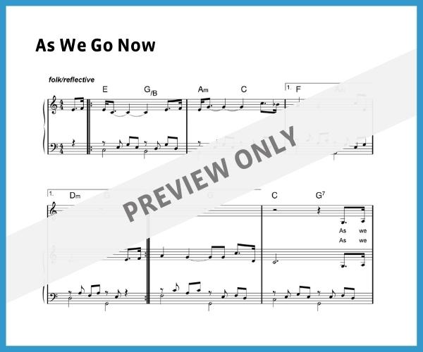 As We Go Now (Sheet Music)