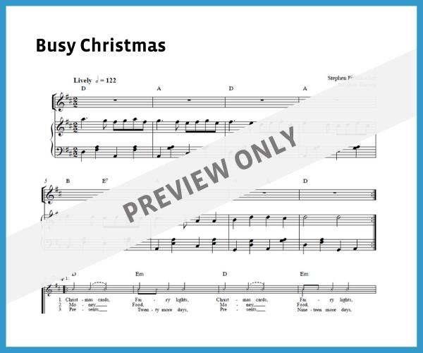 Busy Christmas (Sheet Music)