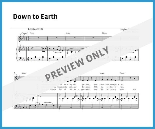 Down to Earth (Sheet Music)