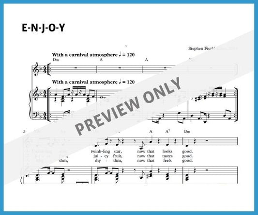 E-N-J-O-Y (Sheet Music)