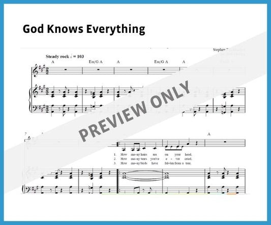 God Knows Everything (Sheet Music)