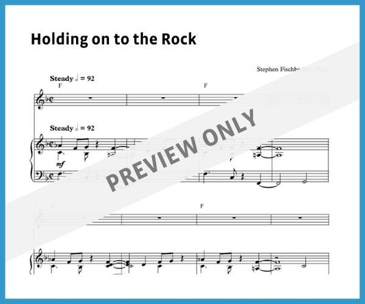 Holding on to the Rock (Sheet Music)