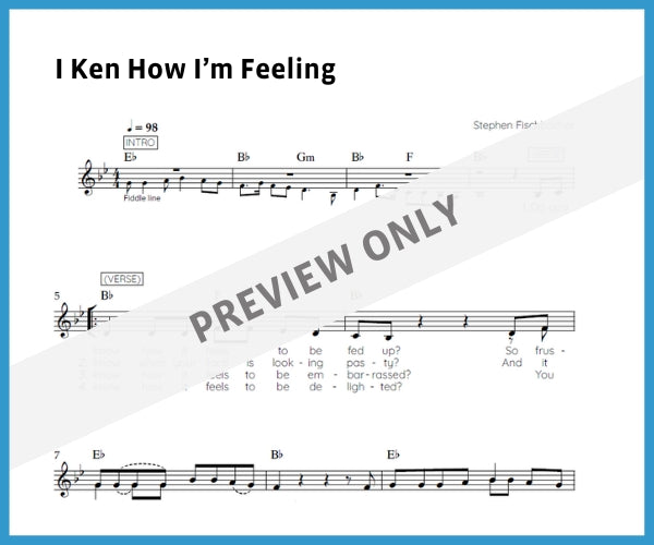 I Ken How I'm Feeling (Sheet Music)
