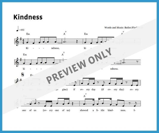 Kindness (Sheet Music)