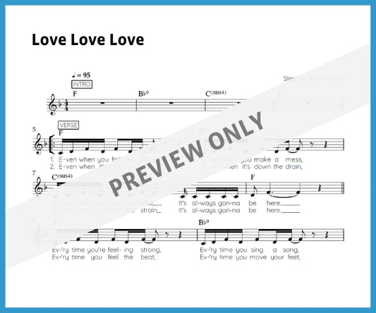 Love Love Love (Sheet Music)