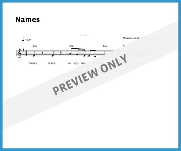 Names (Sheet Music)