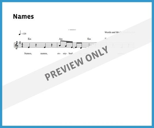 Names (Sheet Music)