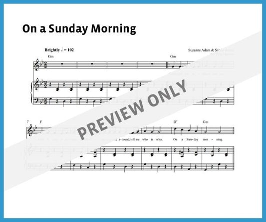 On a Sunday Morning (Sheet Music)