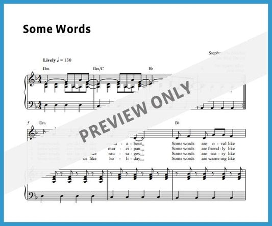 Some Words (Sheet Music)