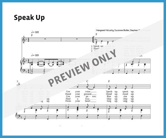Speak Up (RE & Collective Worship) (Sheet Music)