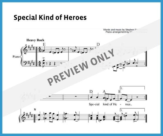 Special Kind of Heroes (Sheet Music)