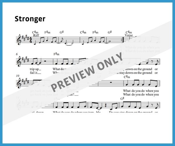 Stronger (Sheet Music)