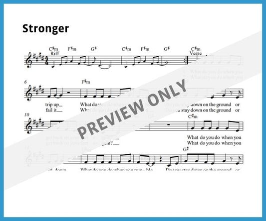 Stronger (Sheet Music)