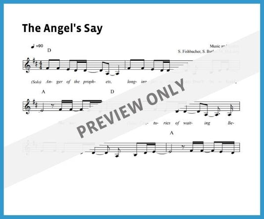 The Angels Say (Sheet Music)