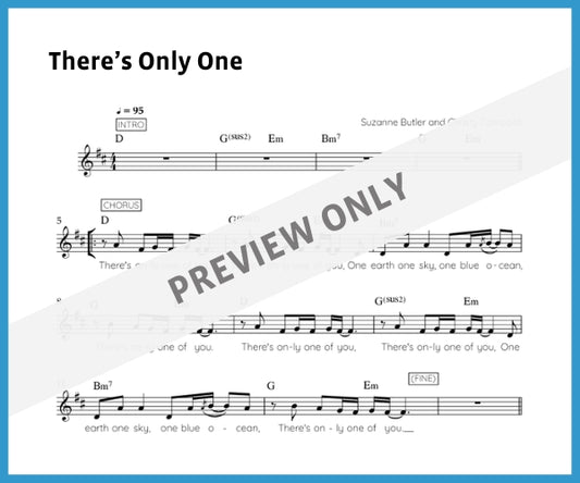 There's Only One (Sheet Music)