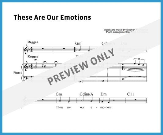 These Are Our Emotions (Sheet Music)