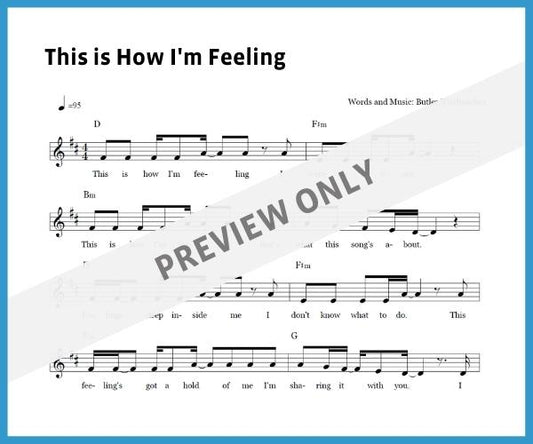 This Is How I'm Feeling (Sheet Music)