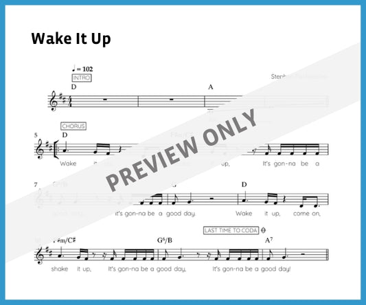 Wake It Up (Sheet Music)