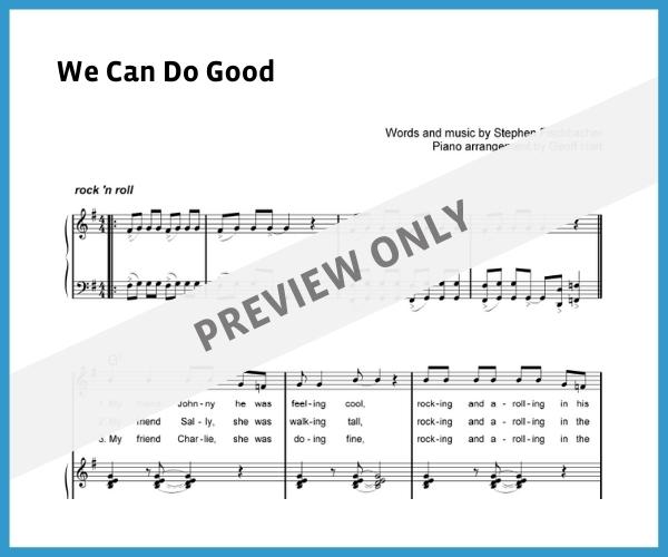 We Can Do Good (Sheet Music)