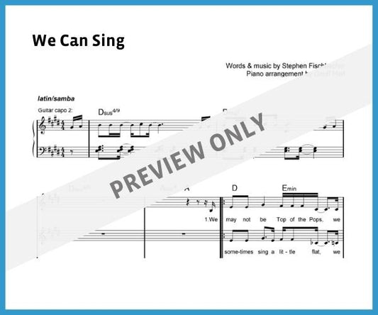 We Can Sing (Sheet Music)