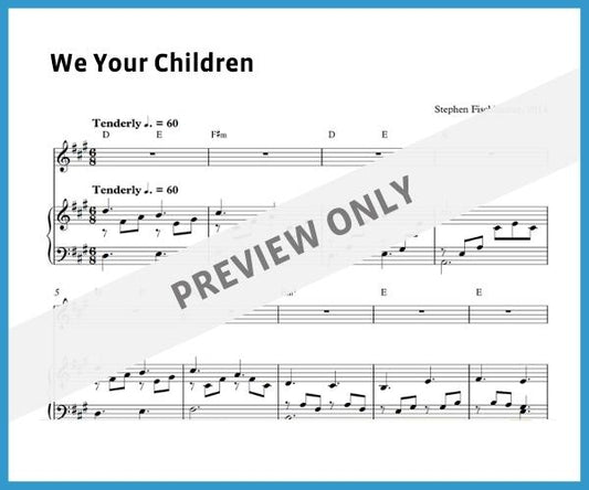 We Your Children (Sheet Music)