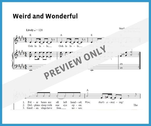 Weird and Wonderful (Sheet Music)