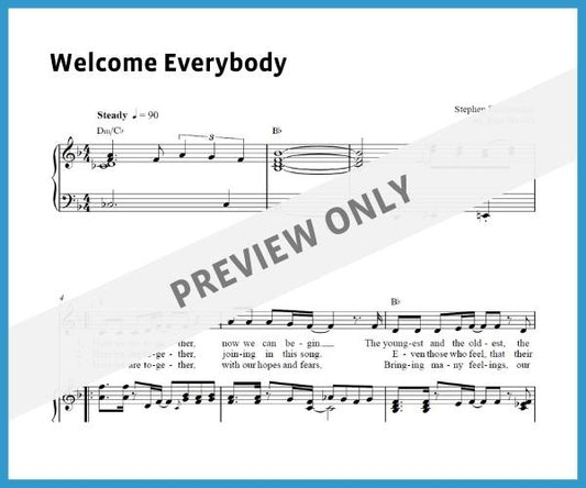 Welcome Everybody (Sheet Music)