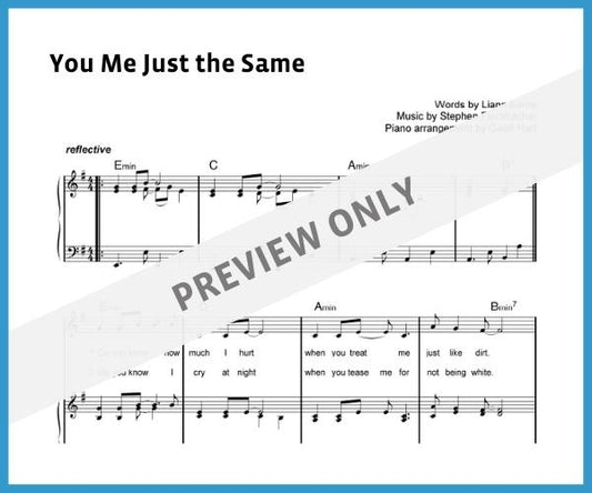 You Me Just the Same (Sheet Music)
